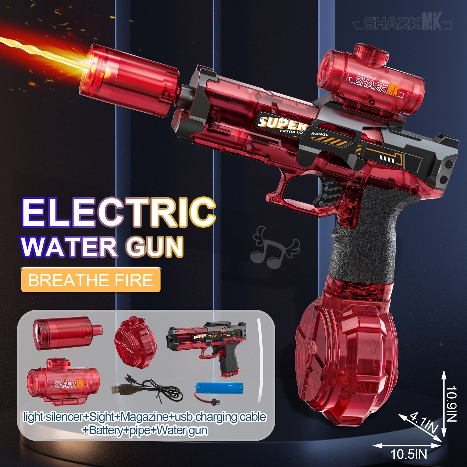 AquaBlaster LED Water Gun - POWERGO