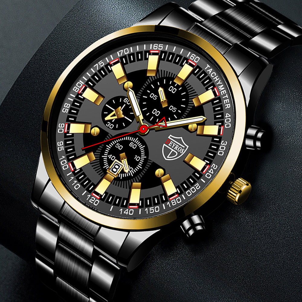 LumiSteel Men’s Quartz Watch - POWERGO