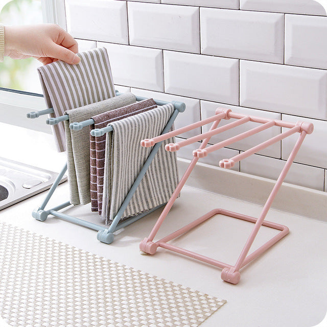 Foldable Dishcloth Shelf Kitchen Accessories Gadget Organizer - POWERGO
