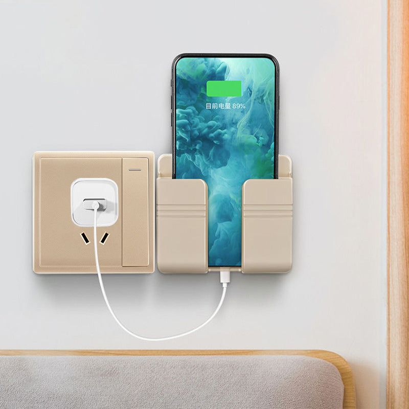 Mobile Phone Charging Storage Rack Punch-free Sticky Storage Box - POWERGO