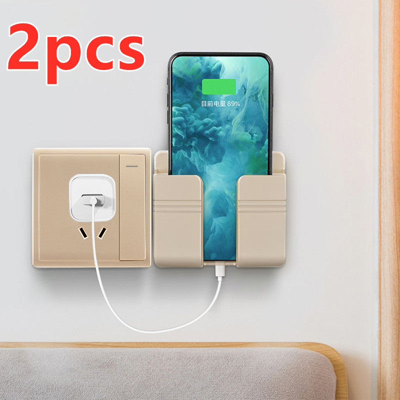 Mobile Phone Charging Storage Rack Punch-free Sticky Storage Box - POWERGO