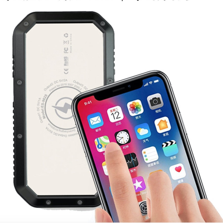 Wirelsess solar powerbank phone accessories torch - POWERGO