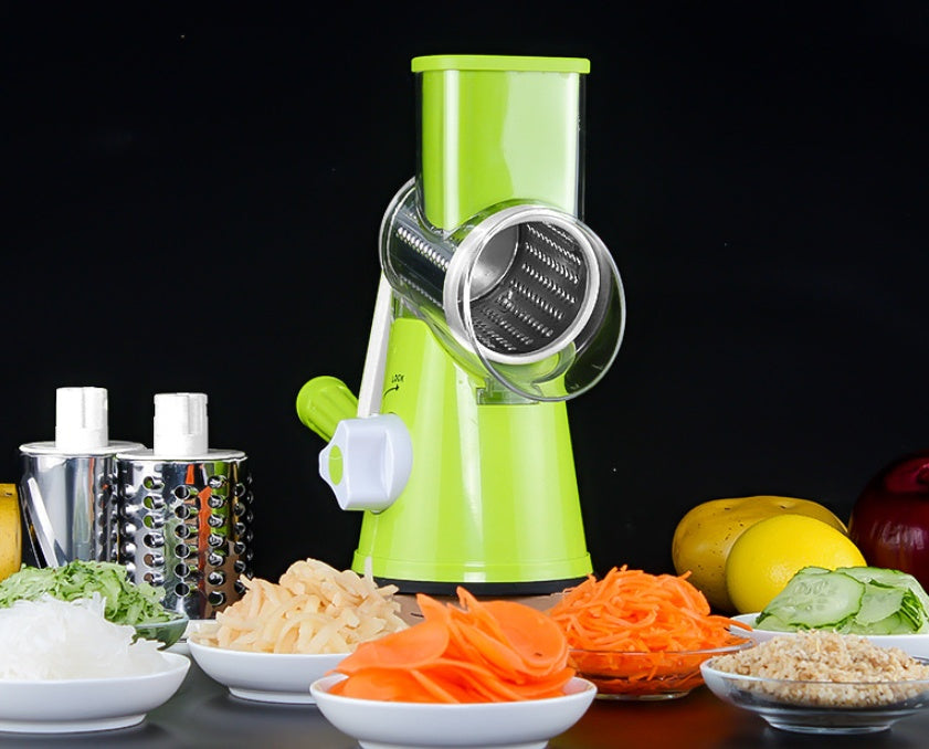 Manual Kitchen Accessories Multifunctional Round Mandoline Potato Slicer Vegetable Cutter Slicer Cheese Kitchen Gadgets - POWERGO