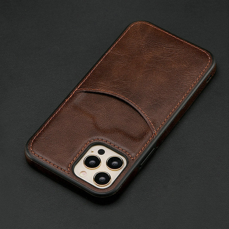 Cell Phone Protective Leather Case Business Phone Cover - POWERGO