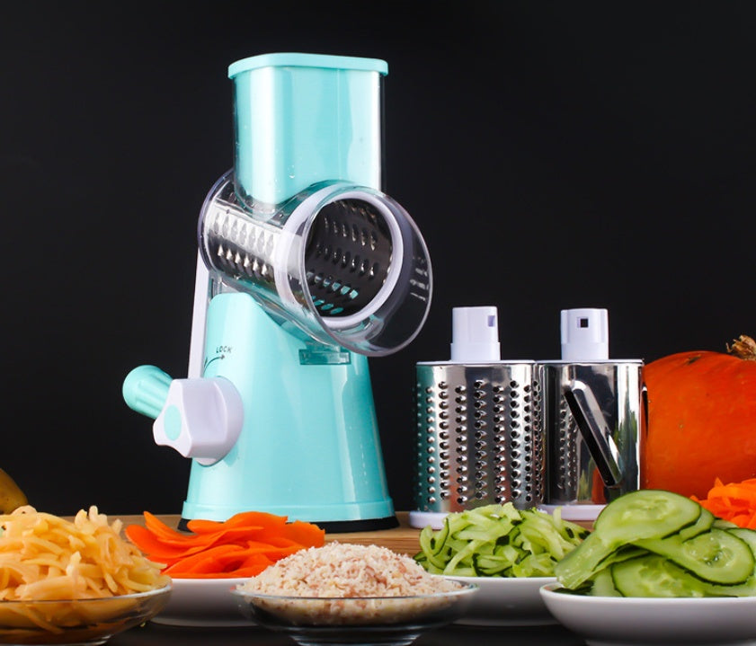 Manual Kitchen Accessories Multifunctional Round Mandoline Potato Slicer Vegetable Cutter Slicer Cheese Kitchen Gadgets - POWERGO