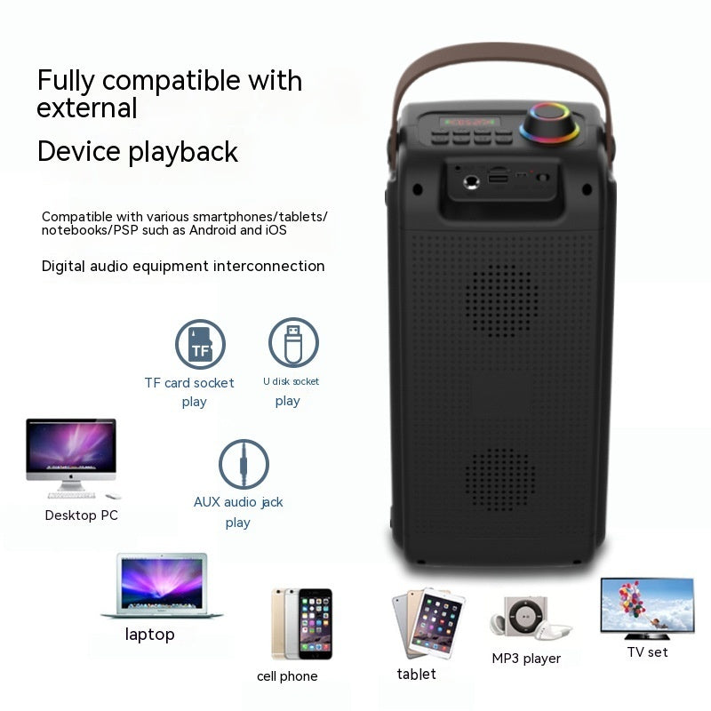 Portable Bluetooth Speaker Color Light Speaker - POWERGO
