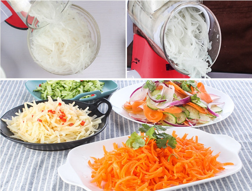 Manual Kitchen Accessories Multifunctional Round Mandoline Potato Slicer Vegetable Cutter Slicer Cheese Kitchen Gadgets - POWERGO