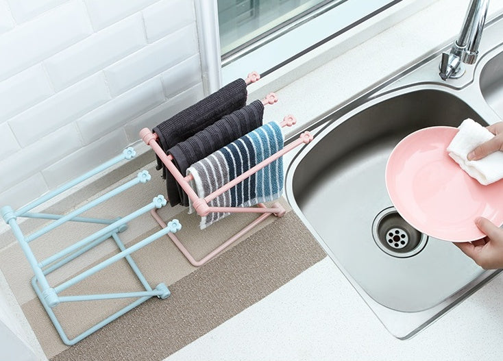 Foldable Dishcloth Shelf Kitchen Accessories Gadget Organizer - POWERGO