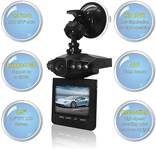 2.5" Wide Angle Car Dash Cam - POWERGO