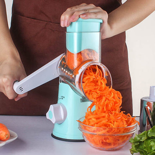 Manual Kitchen Accessories Multifunctional Round Mandoline Potato Slicer Vegetable Cutter Slicer Cheese Kitchen Gadgets - POWERGO