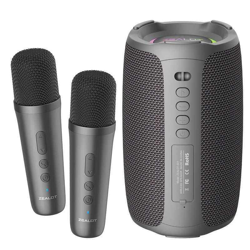 Portable Bluetooth Speaker Home Microphone Wireless Karaoke Speaker - POWERGO