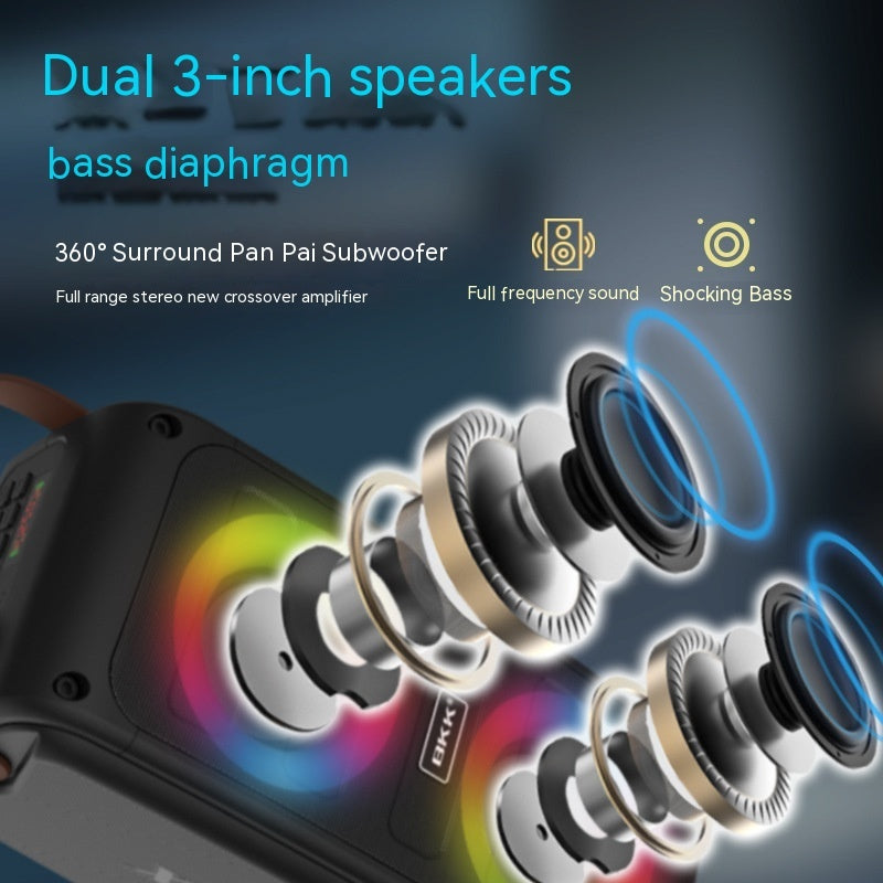 Portable Bluetooth Speaker Color Light Speaker - POWERGO