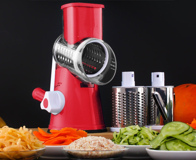 Manual Kitchen Accessories Multifunctional Round Mandoline Potato Slicer Vegetable Cutter Slicer Cheese Kitchen Gadgets - POWERGO