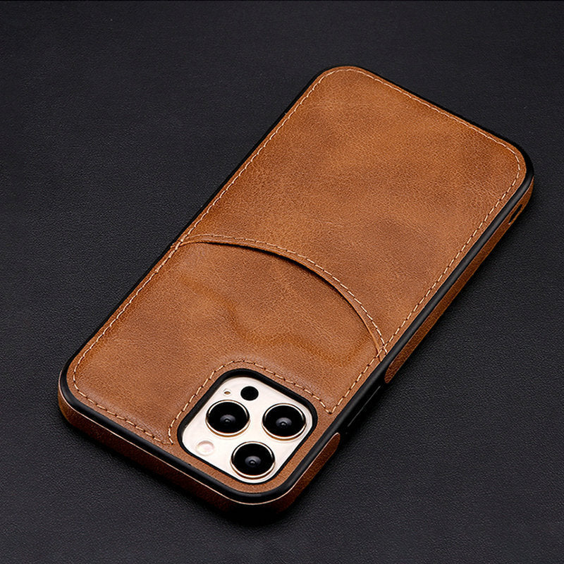 Cell Phone Protective Leather Case Business Phone Cover - POWERGO