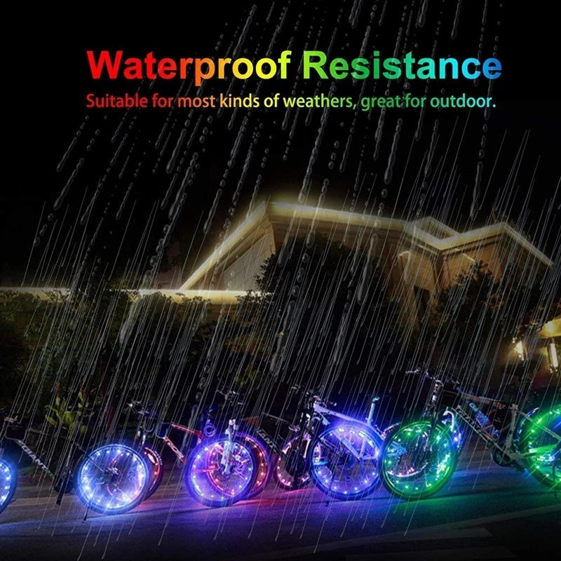 Glowing LED Bicycle Wheel Light Cycling Accessories - POWERGO