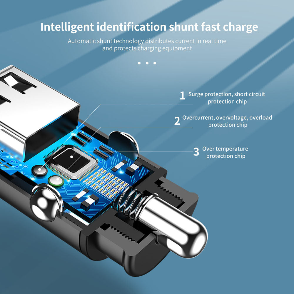 Light-emitting Car Phone Charger - POWERGO
