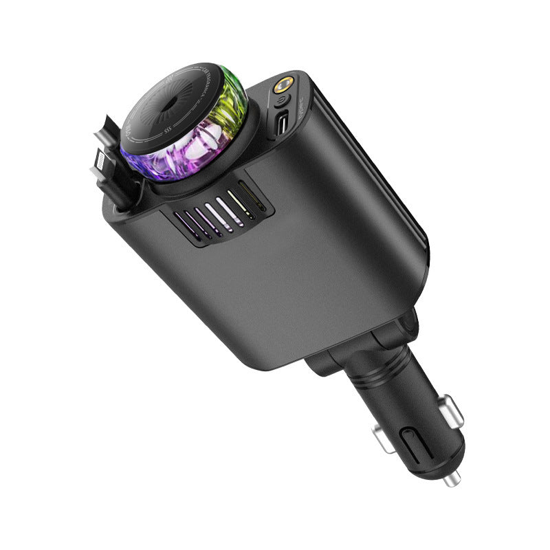 Multifunctional Purple Light Car Phone Charger - POWERGO