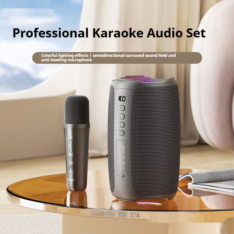 Portable Bluetooth Speaker Home Microphone Wireless Karaoke Speaker - POWERGO