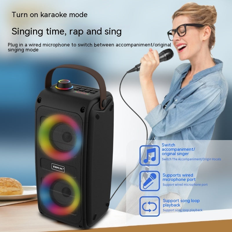 Portable Bluetooth Speaker Color Light Speaker - POWERGO