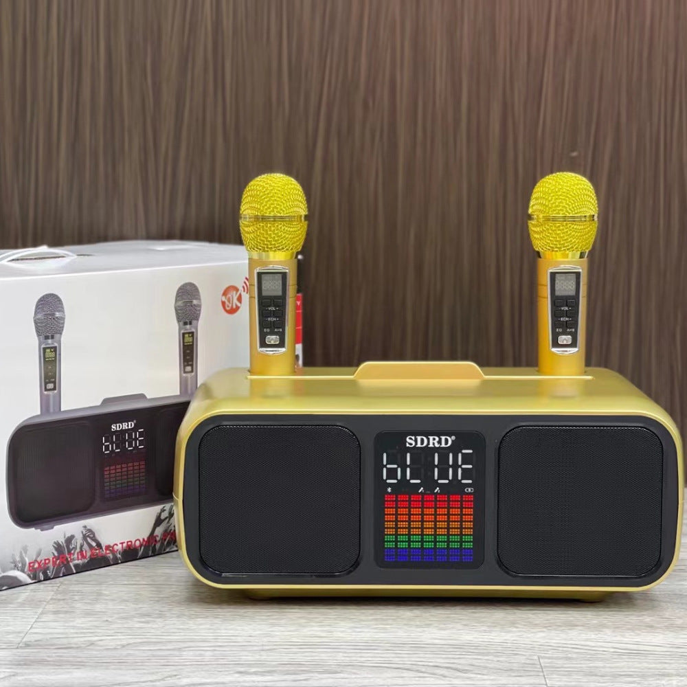 SD318 Desktop Bluetooth Speaker Dual Speaker Wireless Microphone - POWERGO