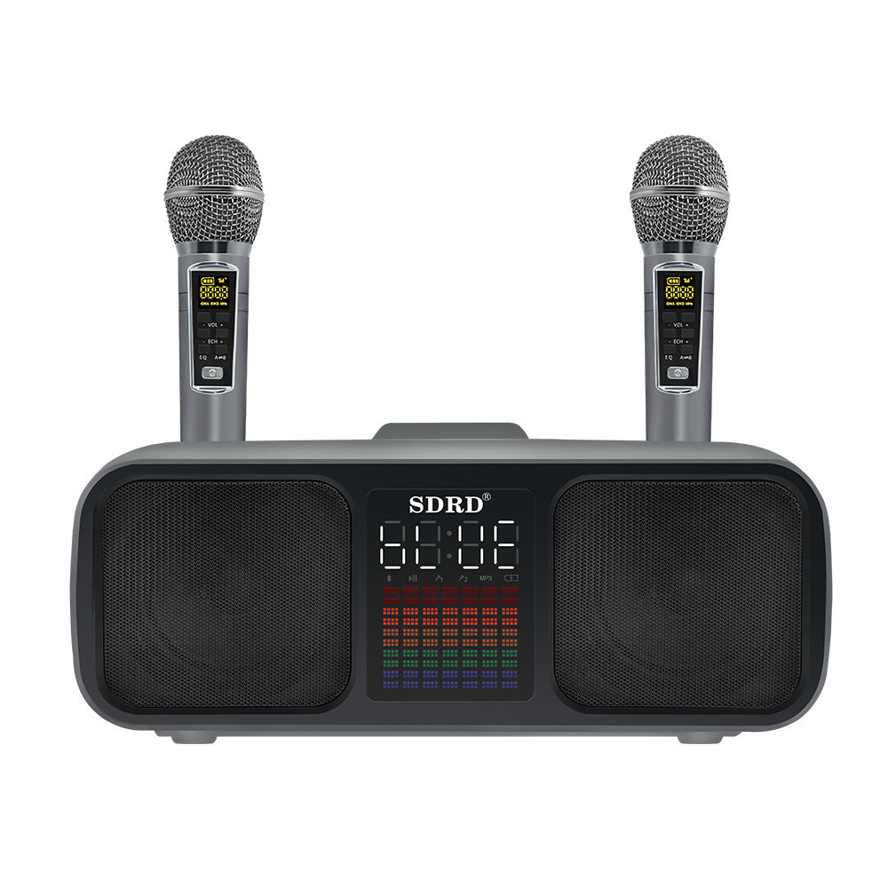 SD318 Desktop Bluetooth Speaker Dual Speaker Wireless Microphone - POWERGO