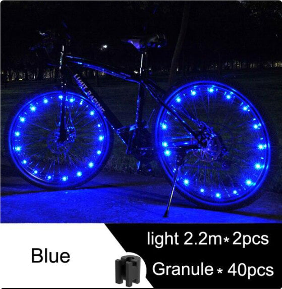 Glowing LED Bicycle Wheel Light Cycling Accessories - POWERGO