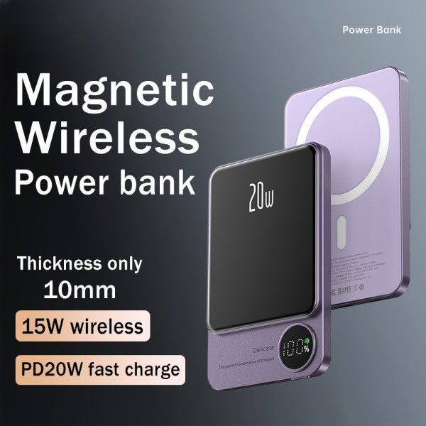Macsafe Powerbank Magnetic Wireless Power Bank For 14 14Pro 14ProMax 14Plus Charger External Auxiliary Battery - POWERGO