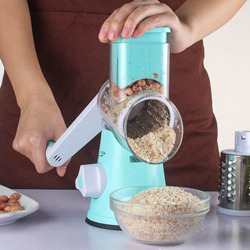 Manual Kitchen Accessories Multifunctional Round Mandoline Potato Slicer Vegetable Cutter Slicer Cheese Kitchen Gadgets - POWERGO