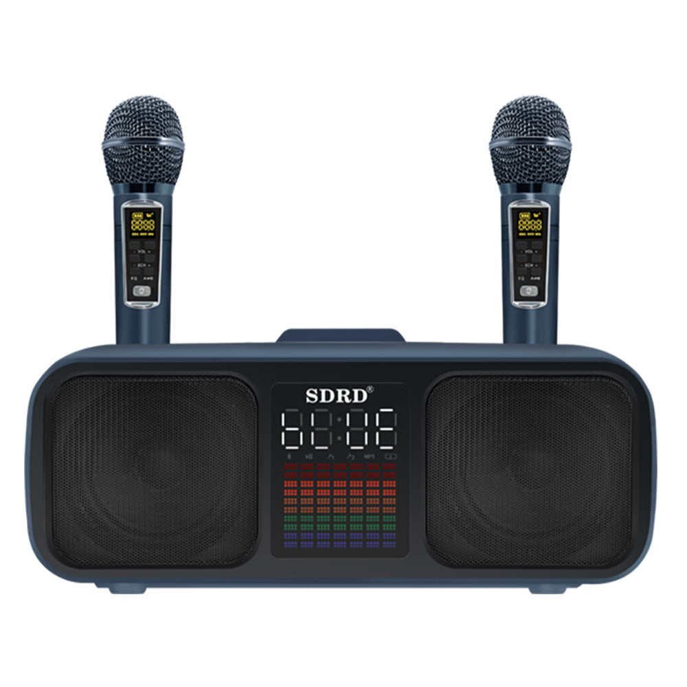SD318 Desktop Bluetooth Speaker Dual Speaker Wireless Microphone - POWERGO
