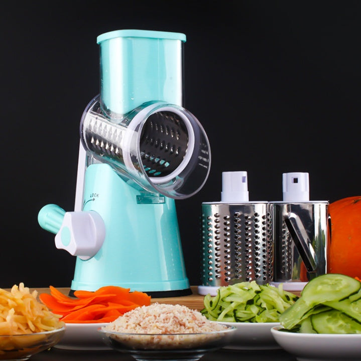 Manual Kitchen Accessories Multifunctional Round Mandoline Potato Slicer Vegetable Cutter Slicer Cheese Kitchen Gadgets - POWERGO