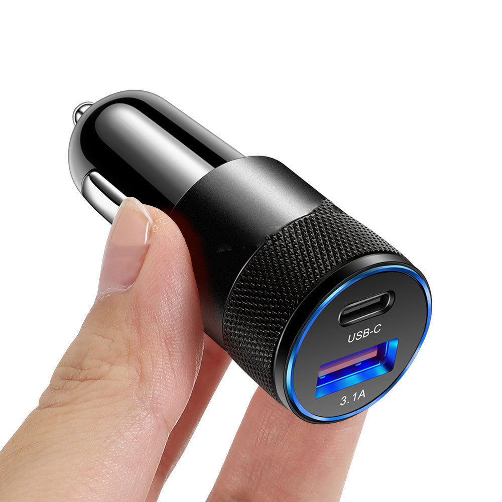 Aluminum Alloy Mobile Phone Car Charger - POWERGO