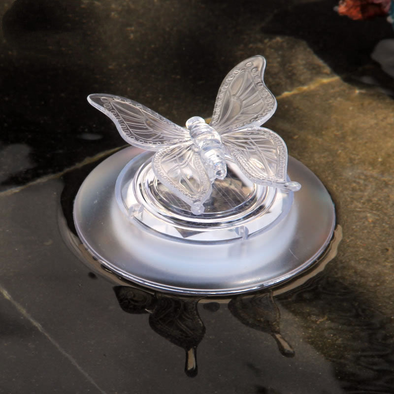 Solar LED Float Lamp Butterfly Dragonfly Shape Garden Pond Water Light Creative Swimming Pool Underwater Light Decor Accessories - POWERGO