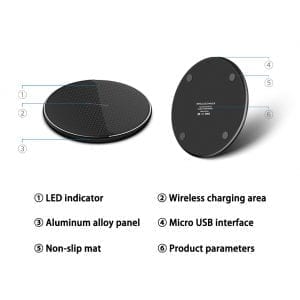 15W Fast Wireless Charger Pad Fast Charging Mode