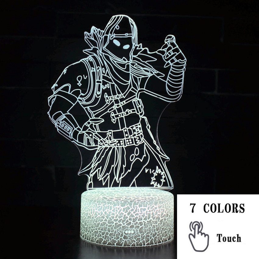 Fortnight Toys NightLight LED Sleep Light Projection Lamp Fortnight Battle Royale Scar RPG Gun Game Accessories Kids Gifts - POWERGO