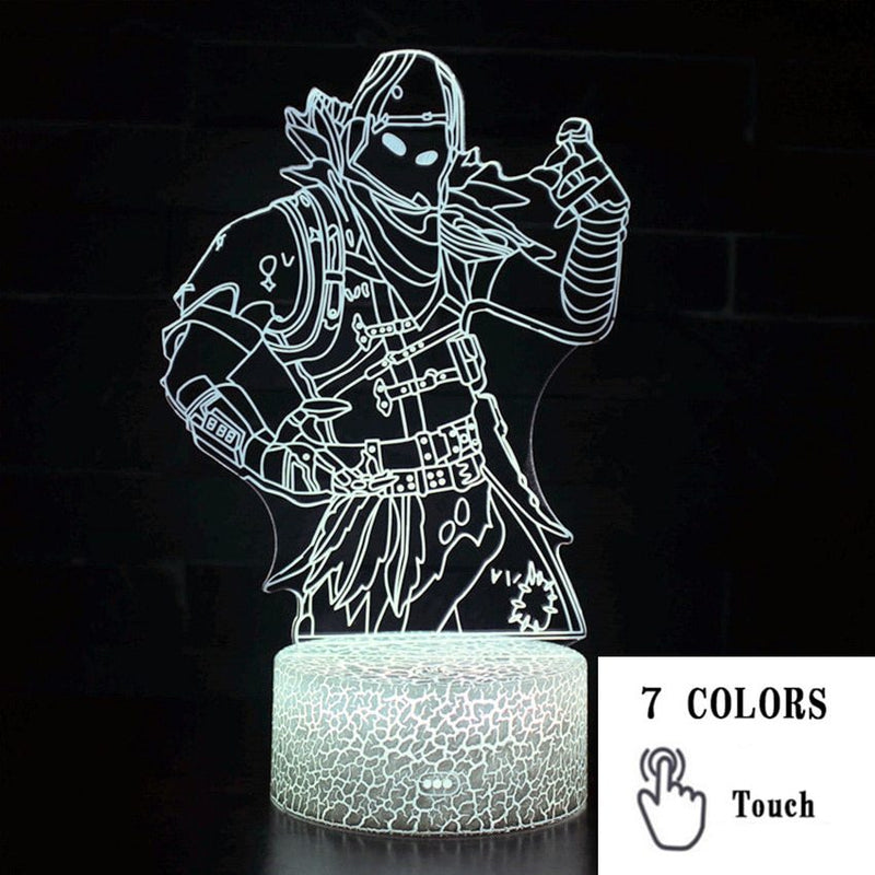 Fortnight Toys NightLight LED Sleep Light Projection Lamp Fortnight Battle Royale Scar RPG Gun Game Accessories Kids Gifts