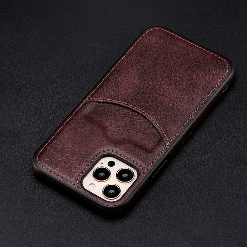 Cell Phone Protective Leather Case Business Phone Cover - POWERGO