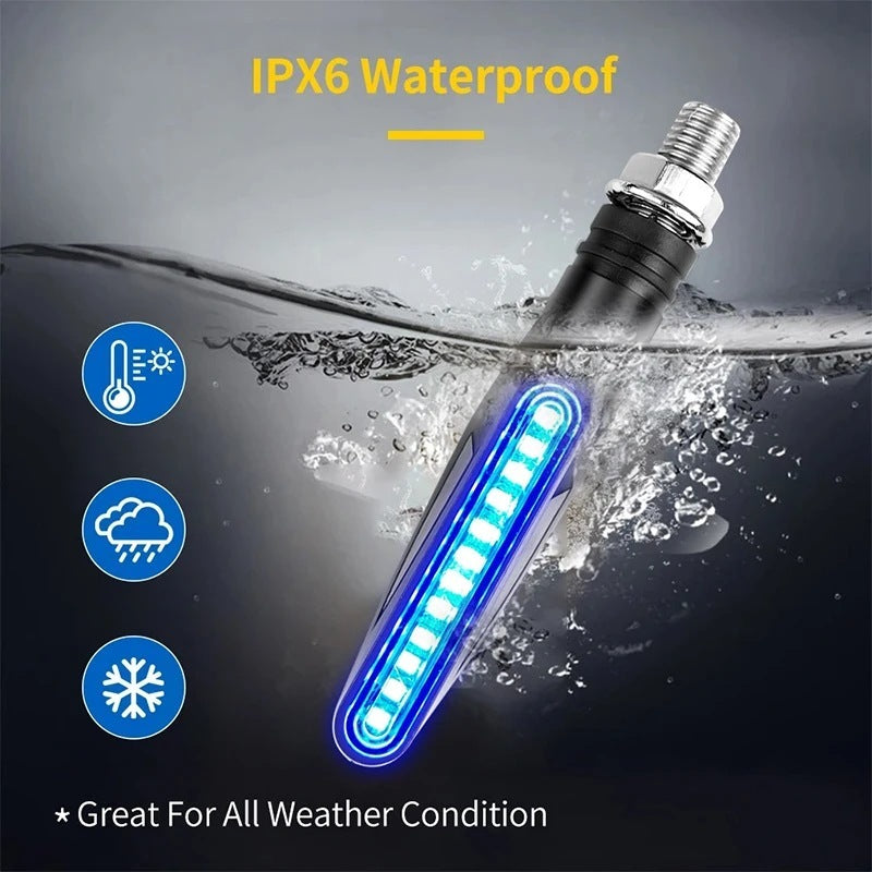 Wholesale Of LED Strip Sequential Turn Signals For Modified Motorcycle Accessories 12V Running Light Mode