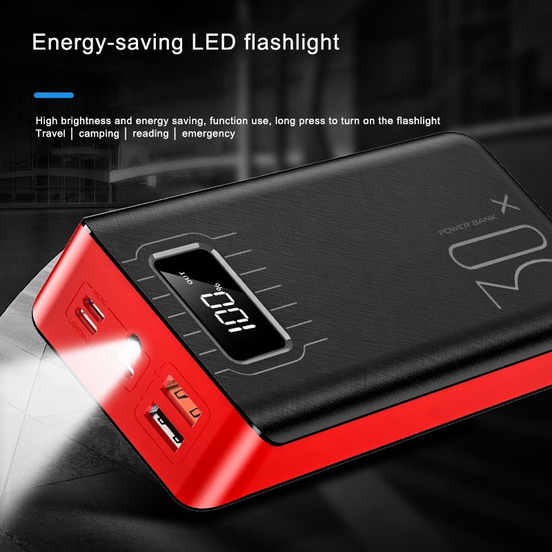 20000mAh External Battery Power Bank Dual USB 