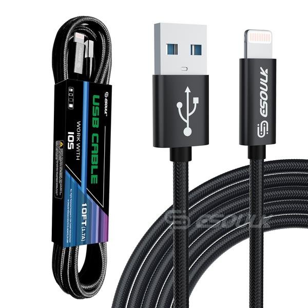 10FT USB Cable For IPhone XSXRXS MAX 1.7A