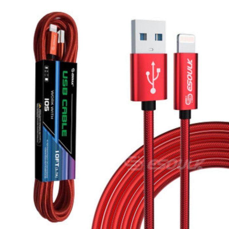 10FT USB Cable For IPhone XSXRXS MAX 1.7A